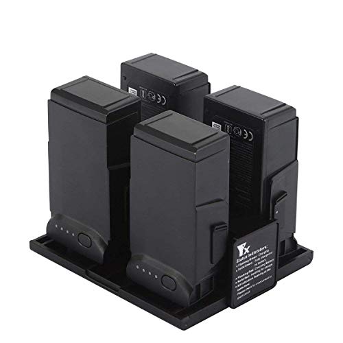 Fstop Labs Accessories for DJI Mavic Air, 4 In 1 Battery Charger Sequential Smart Multi Battery Intelligent Charging Hub With Charge Indicator LCD Display By
