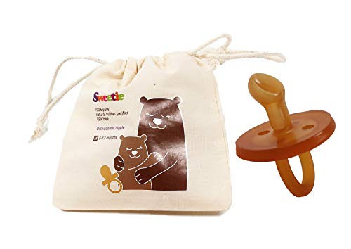 Sweetie Rubber Orthodontic Pacifier 1 Count (0-6 Small)