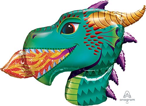 Anagram 36" Dragon Foil Balloon, Multicolor