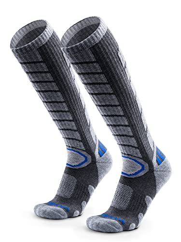 Book Cover WEIERYA Ski Socks 2 Pairs Pack for Skiing, Snowboarding, Outdoor Sports Performance Socks