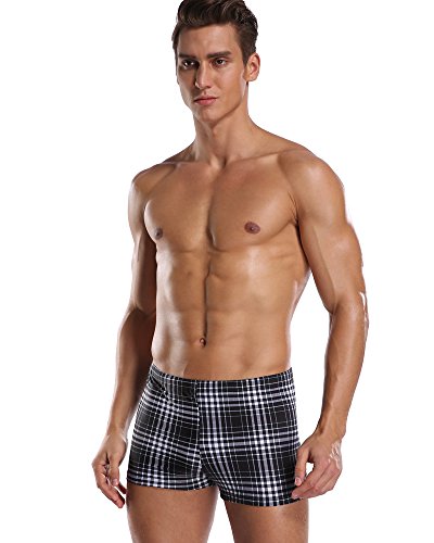SOCIALA Swim Jammers for Men Athletic Swimwear Jammer Swimsuit Bathing Suits