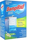 DampRid Lavender Vanilla Hanging Bag Moisture Absorber for Closets - Odor Eliminator - 3 Pack (16oz. ea.); Traps Excess Moisture for Fresher, Cleaner Air