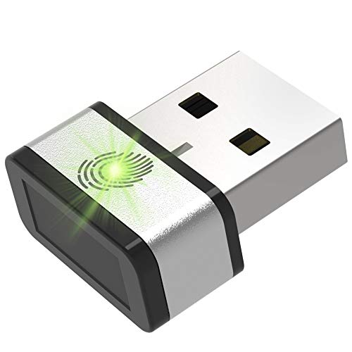 GMYLE Mini USB Fingerprint Reader for Windows 7,8 & 10 Hello, 360Â° Touch Speedy Matching Multi Biometric fido Security Key