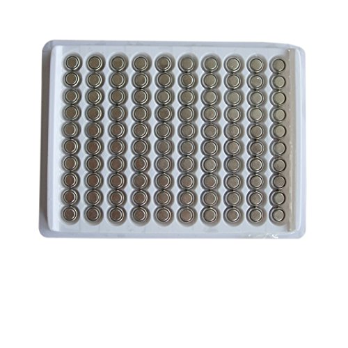New 100 X AG3 LR41 392 Button Cell Battery in Tray
