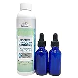 12% Hydrogen Peroxide Food Grade - 8 oz with 2 Blue Cobalt Bottle Droppers - Recommende by The One Minute Cure Book and by Professionals in The Altenative Medicine Communities.