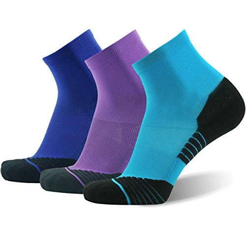 HUSO Men's Women's Running, Cycling & Tennis Socks, Performance Sports Ankle Compression Socks 1, 2, 3, 4, 6 Pairs