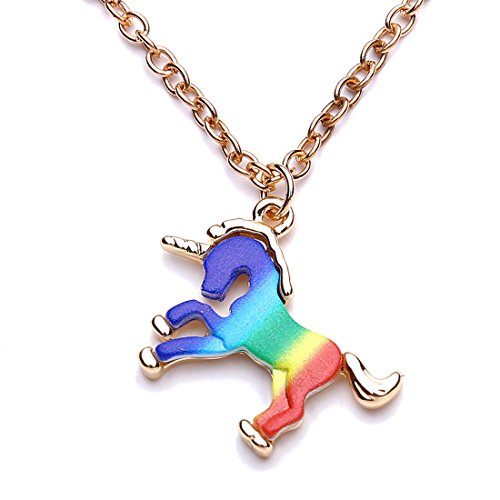 VWH Unicorn Horse Necklace Women Friend Gifts Charm Necklace