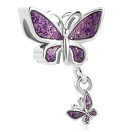 SexyMandala Butterfly Charm Love Colorful Insect Charm Beads for Bracelet Best Gift for Mom