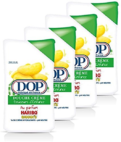 DOP Gel Douche Crème Douceurs d'Enfance Haribo Banane 250 ml - Lot de 4