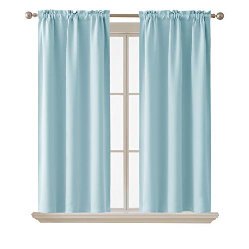 Deconovo Blackout Curtain Room Darkening Thermal Insulated Curtains Rod Pocket Window Curtain for Bedroom Red 38 x 54 Inch 2 Panels