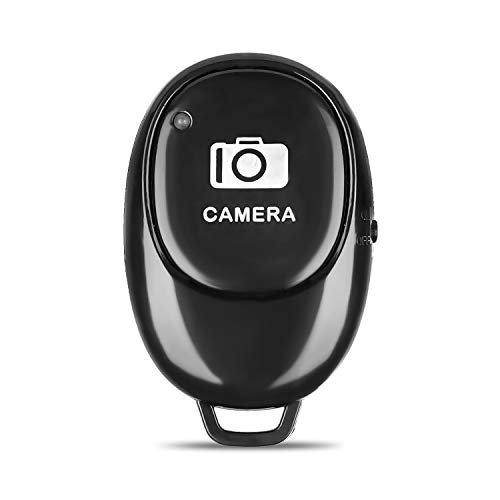 Wireless Remote Control for iPhone & Android Camera Remote Shutter Selfie Button for Photos & HD Selfie Clicker for iPad iPod Tablet