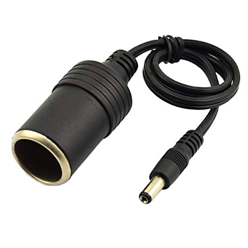 VONOTO Cigarette Socket Female to DC 5.5mm x 2.1mm Male Cable, 2PACK