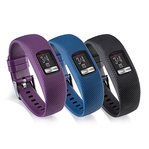 I-SMILE for Garmin Vivofit 4 Bands, Original Edition Silicone Replacement Wristband Strap Accessories with Adjustable Buckle for Women Men