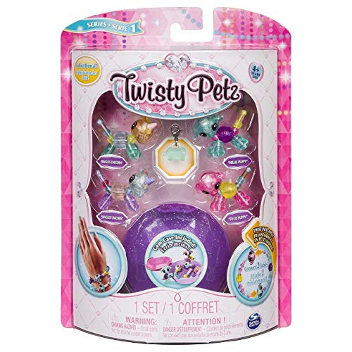 Twisty Petz - Babies 4-Pack Unicorns and Puppies Collectible Bracelet Set for Kids