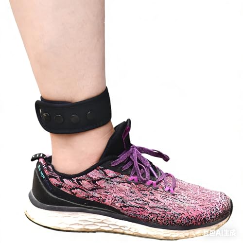 DDJOY Ankle Strap for Compatible with Fitbit & Garmin, Ankle Band for Compatible with Charge 2/3 Alta/HR Flex/2 Fitbit One or Garmin Vivofit/2/3/4, Ankle Band for Men and Women (Black, Small/ Medium)