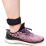 Grestun Adjustable Resin-Snap Ankle Strap for Fitbit Inspire HR 2 3/Charge 2 3 4 5 6/Luxe/Alta HR/Flex 1 2 or Garmin Vivofit 3/4, Ankle Band for Men and Women (Black, Medium)