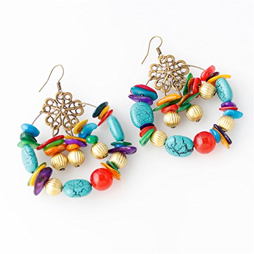 VWH Bohemia Statement Earrings Vintage Ethnic Jewelry Gift For Women