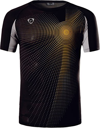 jeansian Men's Sport Quick Dry Fit Short Sleeves T-Shirt Tees Shirt Tshirt Tops Golf Tennis Running LSL133
