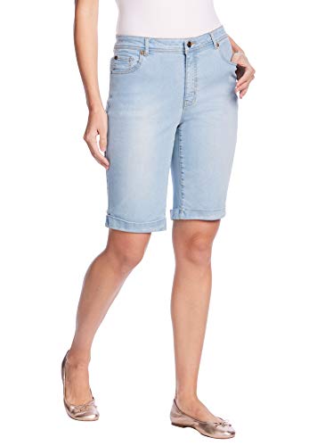Woman Within Women's Plus Size Stretch Jean Bermuda Short