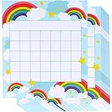 Juvale Sticker Chart for Kids’ Behavior - 5.25 x 6 in, 60-Pack, Multicolor - Rainbow Incentive & Reward Charts for Classroom & Home - Daily Behavior c