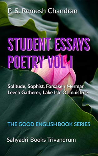Book Cover Student Essays Poetry Vol I: Sahyadri Books Trivandrum