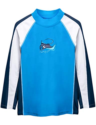 SunBusters Boys Long Sleeve Rash Guard 12 mos - 12 yrs, UPF 50+ Sun Protection