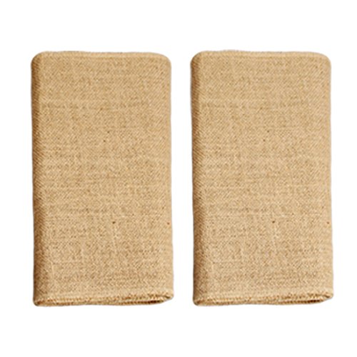 SKEMIX 2 Pack Burplap Table Runners,12 X 108 Inches,Natural Jute Hessian Table Runner,Perfect For Rustic Party & Events