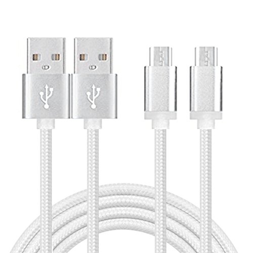 Book Cover 2Pack 10Ft Micro USB Charger Cable Fast Charging Cord for Phones and Tablets Kindle fire Hd Hdx 7 8 10, Samsung Tab A 8.0 10.1, PS4 Slim/Pro, Bose SoundLink/JBL Bluetooth Speaker, Wireless Beats