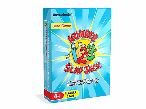 Book Cover Number Slap Jack - a Fun Number Recognition and Counting Card Game - Kids learn Numbers 0-20 While Playing a Fun Game - Perfect for PreK Thru 1st Grade Learners
