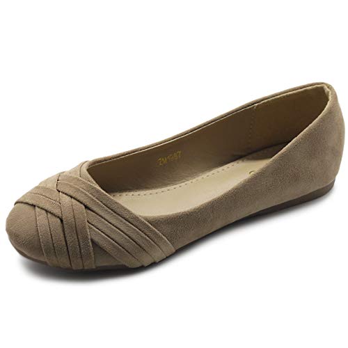 Ollio Women's Ballet Shoe Cute Casual Comfort Flat