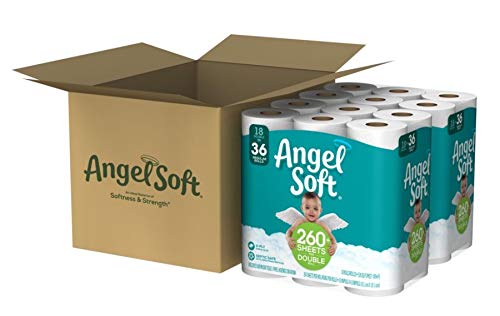 Book Cover Angel Soft 2-Ply Toilet Paper, 264 Sheets Per Roll, Case of 36 Double Rolls