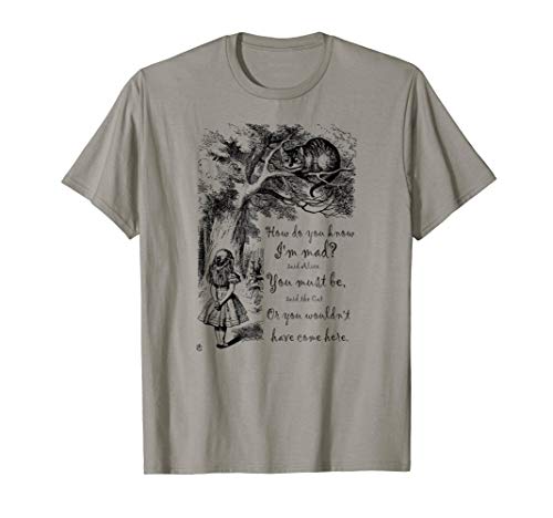 Vintage Alice In Wonderland Quote - How Do You Know I'm Mad