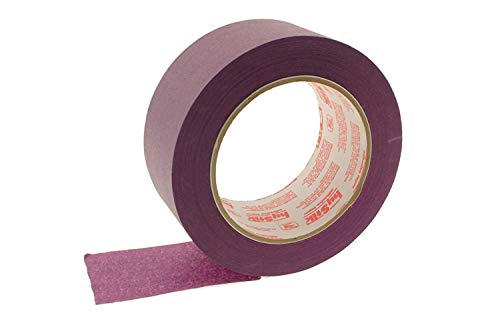 2" in x 60yd Red Masking Tape Extra Sticky PRO Grade High Stick Special Project Painters Tape Painting Trim Arts Crafts School Home Office 21 Days 48MM x 55M 1.88 inch