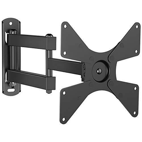 PERLESMITH Full Motion TV Wall Mount for Most 10-40 Inch TVs & Monitors - Wall Mount TV Bracket with Swivel & Extends 17 Inch - TV Mount Fits LED, LCD, OLED Flat Screen TVs up to 44lbs VESA 200X200