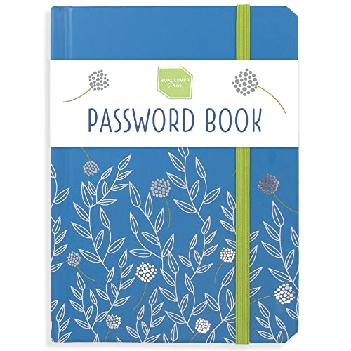 Boxclever Press Password Book with Alphabetical Tabs. Easy to Use Password Books for Seniors. Untitled Password Keeper Book to Keep your Internet Details Safe - 6 x 4.5''