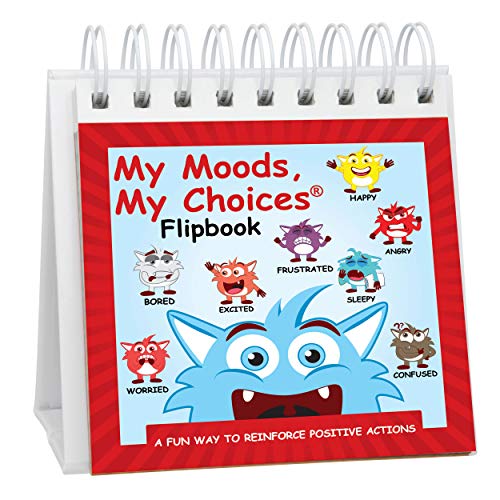 Book Cover The Original Mood Flipbook for Kids; 20 Different Moods/Emotions; Autism; ADHD; Help Kids Identify Feelings and Make Positive Choices; Laminated Pages (Monster Flipbook)