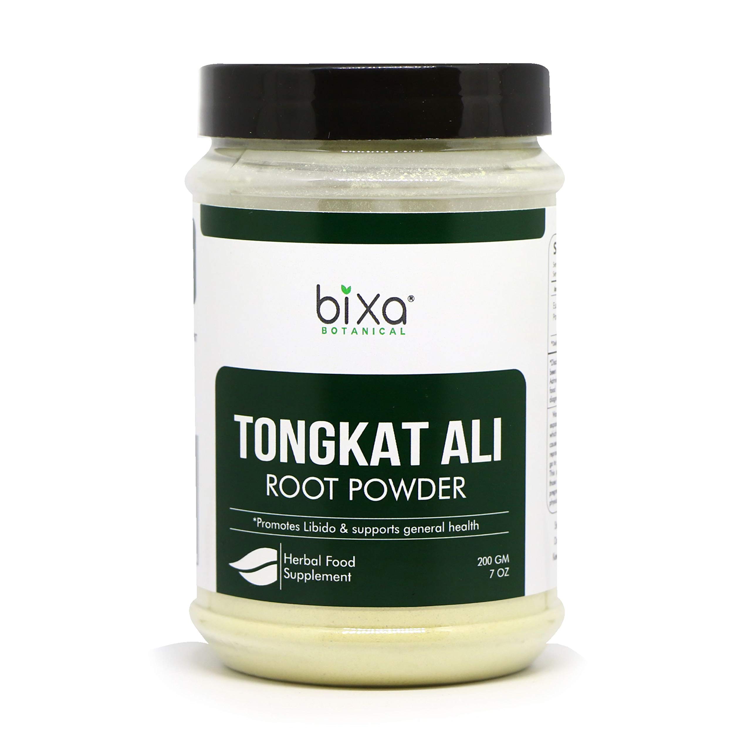 Tongkat Ali Root Powder (Eurycoma longifolia/Long Jack) | Libido & Supports General Health (7Oz / 200g, Pack of 1) Bixa Botanical