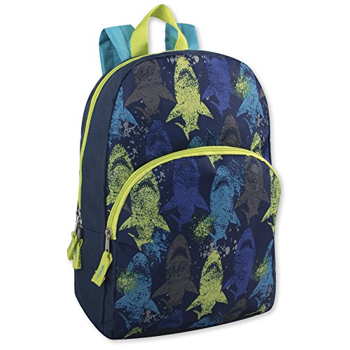 Super Popular Printed Backpack for Travel and Outdoors! (Blue Shark)