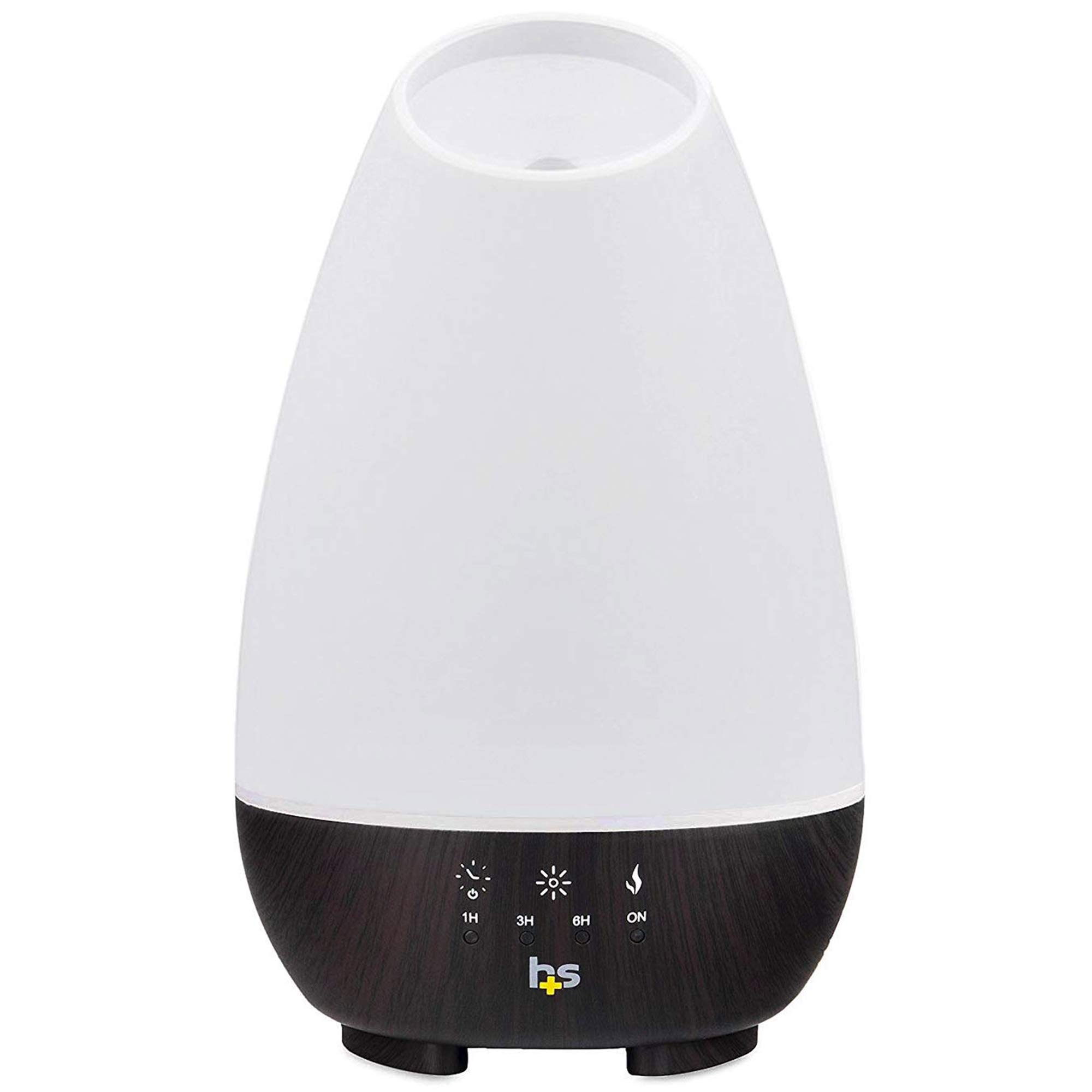 HealthSmart Essential Oil Diffuser, Cool Mist Humidifier and Aromatherapy Diffuser, FSA HSA Eligible with 500ML Tank for Large Rooms, Adjustable Timer, Mist Mode and 7 LED Light Colors, White Large White