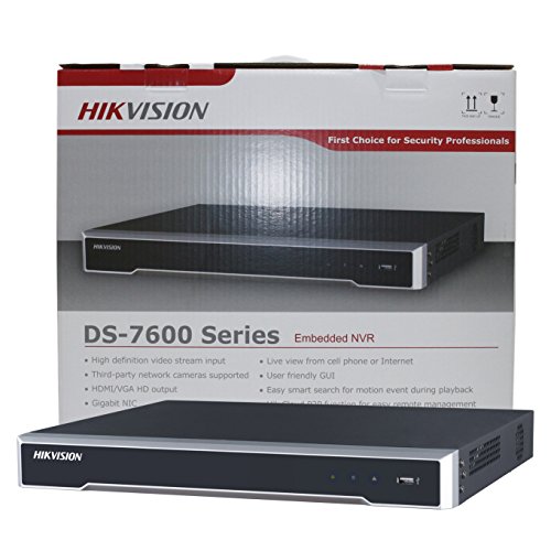 Hikvision 16 Channel NVR DS-7616NI-K2/16P Embedded Plug & Play 4K NVR H.265 PoE Network Video Recorder Support Upgrade