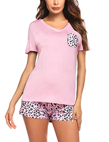 HOTOUCH Pajama Set for Women Shorts Sleepwear Soft Summer Pj Lounge Set Loungewear XS-XXL