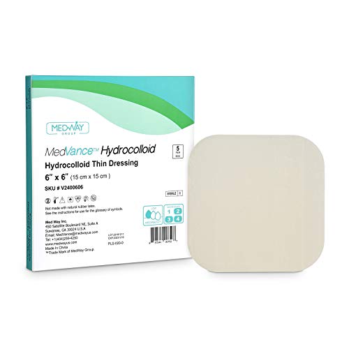 MedVance TM Hydrocolloid â€“ Hydrocolloid Adhesive Thin Dressing 6"X 6" Box of 5 Dressing