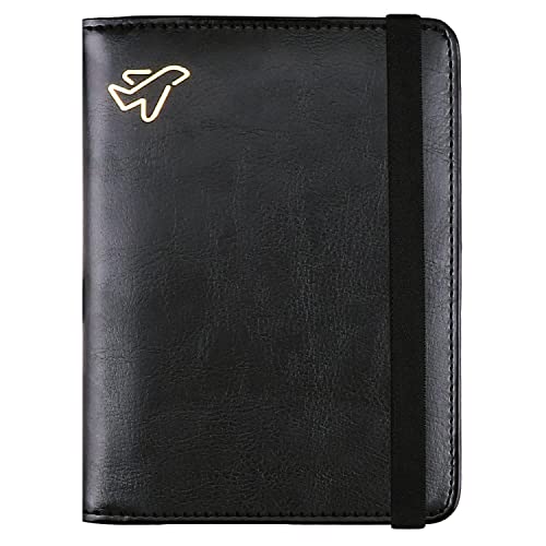 WALNEW RFID Passport Holder Cover Traveling Passport Case