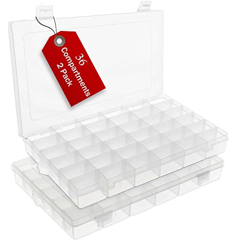 Outdoor 360 Plastic Bead Box - Loom Organizer Case Empty - Letter Board Letter Organizer Box - Bead Case