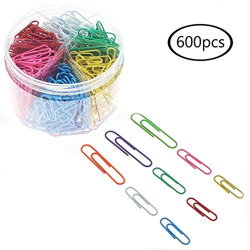 JPSOR Paper Clipâ€”600 28/33/50mm Colors Paper Clips, for Office and Personal Document Organization