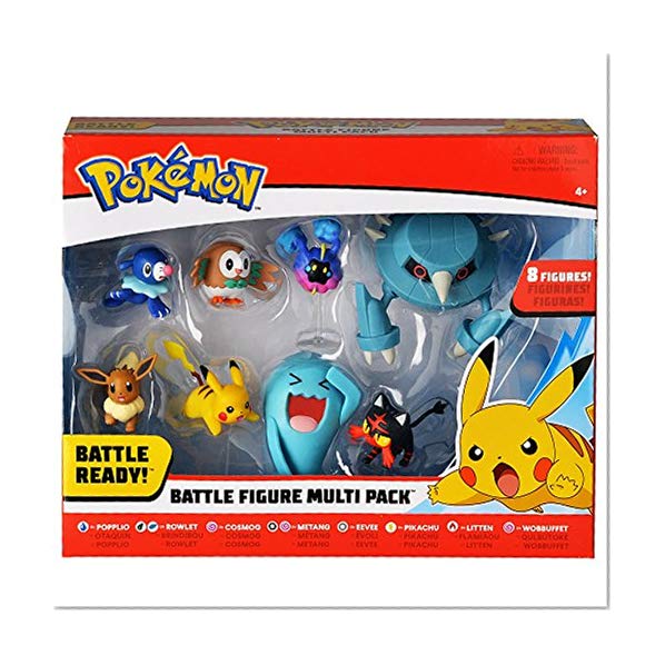 Bandai 80299 Pack de 8 figurines Pokémon