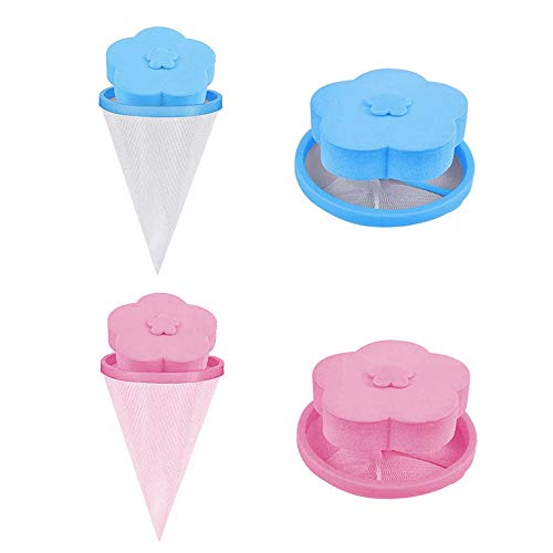 Resuable Washing Machine Floating Lint Mesh Bag (4 Packs)