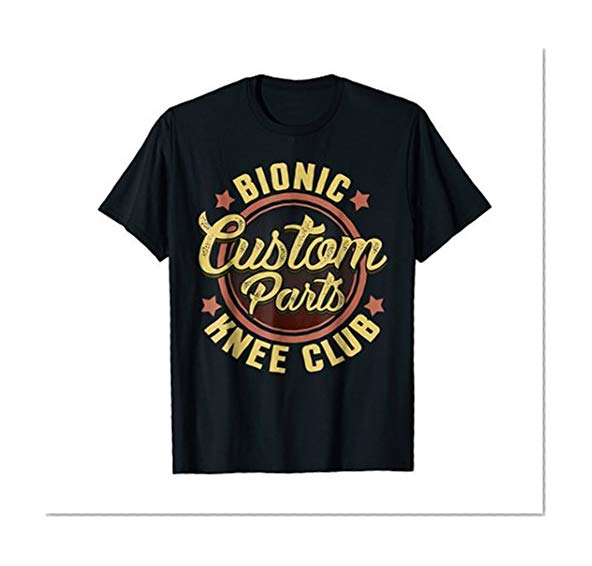 Book Cover Bionic Knee Club Custom Parts Funny Knee Replacement T-Shirt