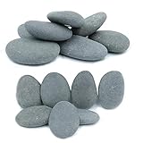 Craft Rocks, 14 Extremely Smooth Stones for Rock Painting, Kindness Stones, Arts and Crafts, Decoration. 5 CM - 8 CM Each (About 1.8 Kg) Hand Picked for Painting Rocks