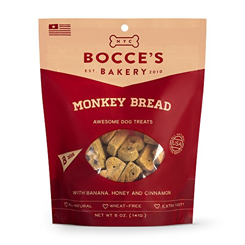 Bocceâ€™s Bakery All-Natural, Seasonal, Fall, Game Day Dog Treats, Wheat-Free, Limited-Ingredient Biscuits Inspired by Autumn, 5 oz (Buffalo Wings, Pumpkin Cheesecake, Monkey Bread)